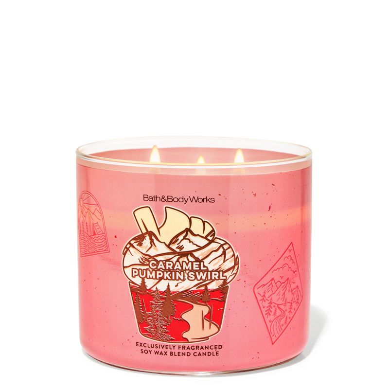 Ароматизована свічка Caramel Pumpkin Swirl 3-Wick Candle