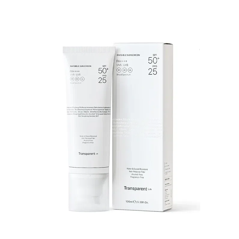 Невидимий сонцезахисний крем для обличчя від Transparent Invisible Sunscreen SPF50