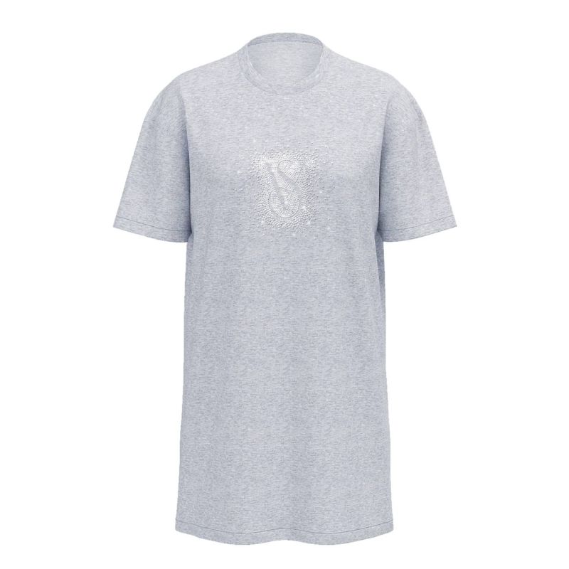 Нічна сорочка Oversize Cotton Sleep Tee Grey