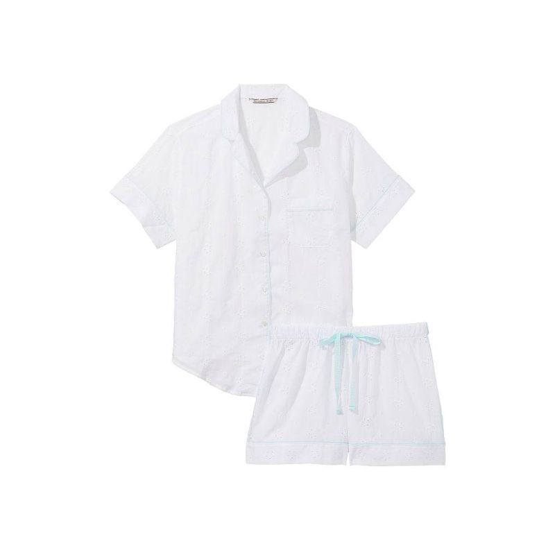 Піжама Cotton Short Pajama Set White VS