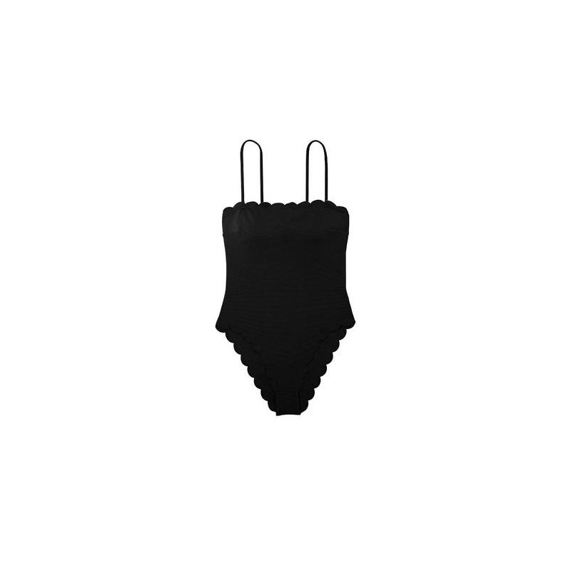 Суцільний купальник Scallop One-Piece Swimsuit Black