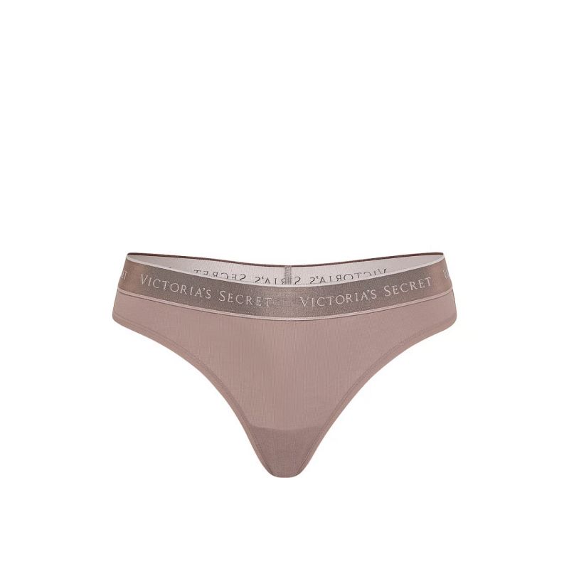 Трусики Logo Cotton Thong Panty Iced Coffee