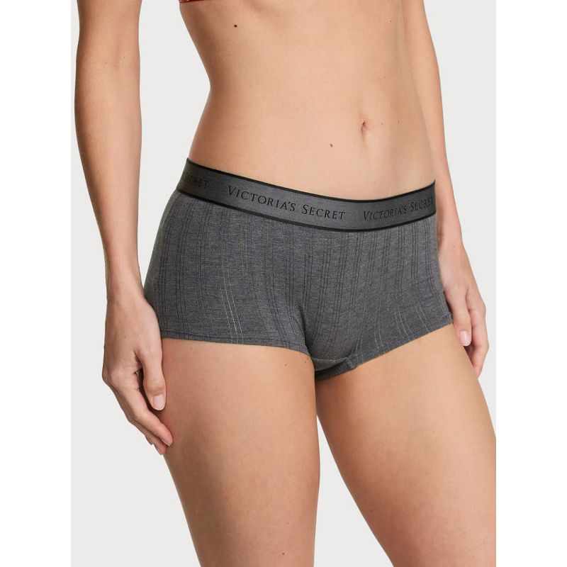Трусики Modal Ultra-Fine Logo Boyshort Panty Anthracite Heather