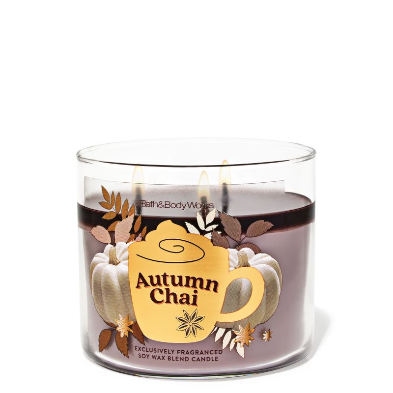 Ароматизована свічка Autumn Chai 3-Wick Candle