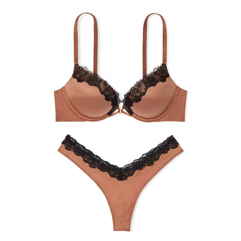 Комплект білизни Very Sexy Bombshell Add-2-Cups Smooth Push-Up Bra Caramel