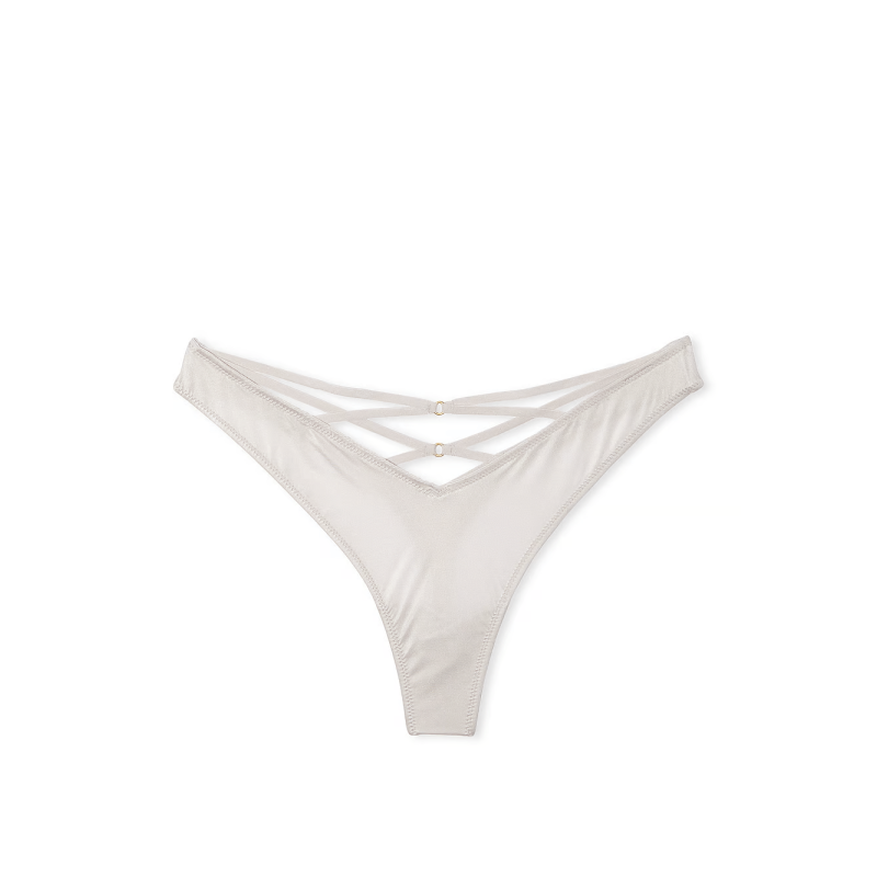 Трусики Strappy Back High-Leg Thong Panty Delfin Grey