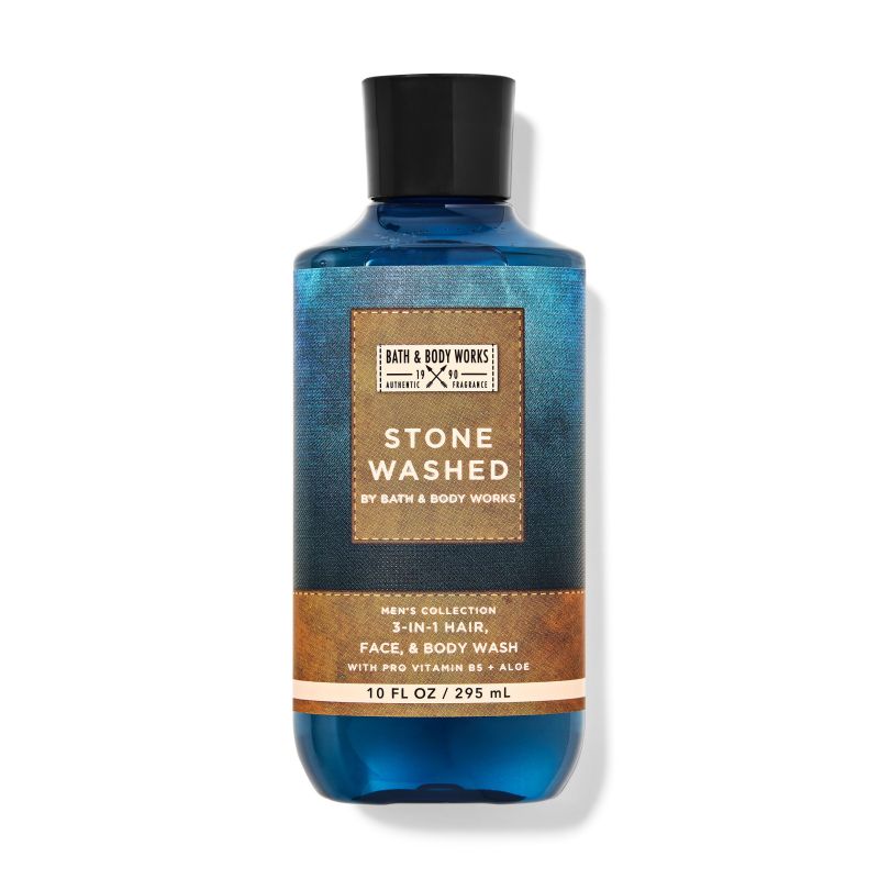 Парфумований гель для душу Stone Washed 3 in 1 Hair, Face & Body