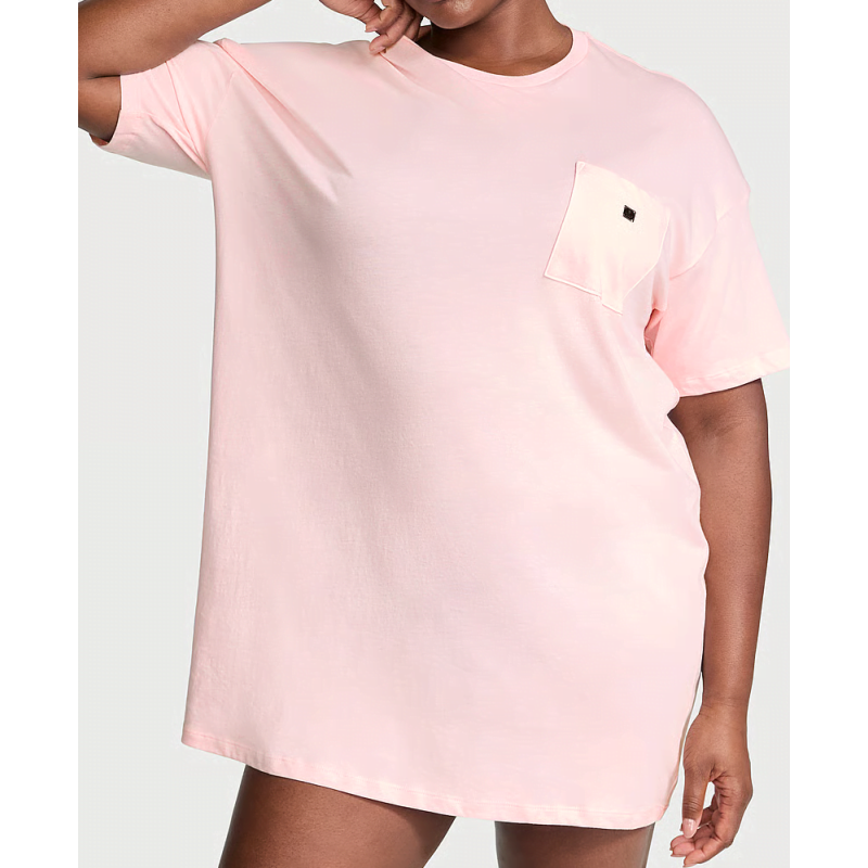 Нічна сорочка Oversize Cotton Sleep Tee Angel Pink VS