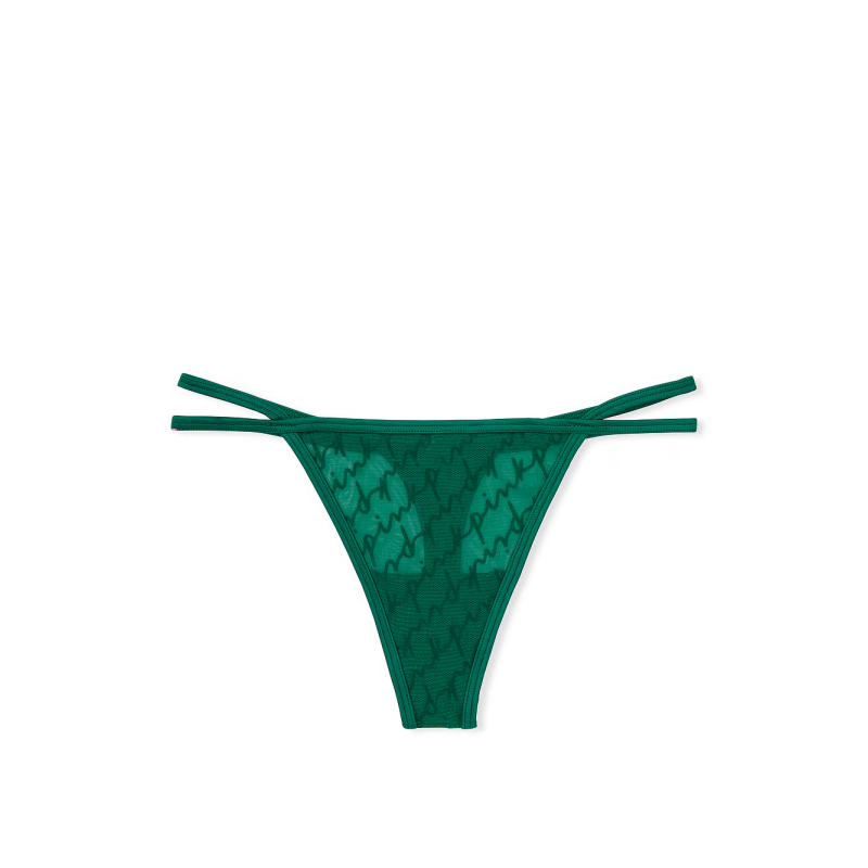 Трусики Flocked Mesh Thong Panty Ivy