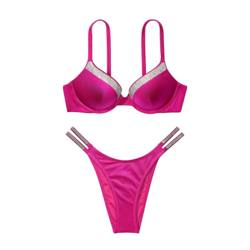 Купальник Very Sexy Shine Trim Push-Up Bikini Top Berry Blush