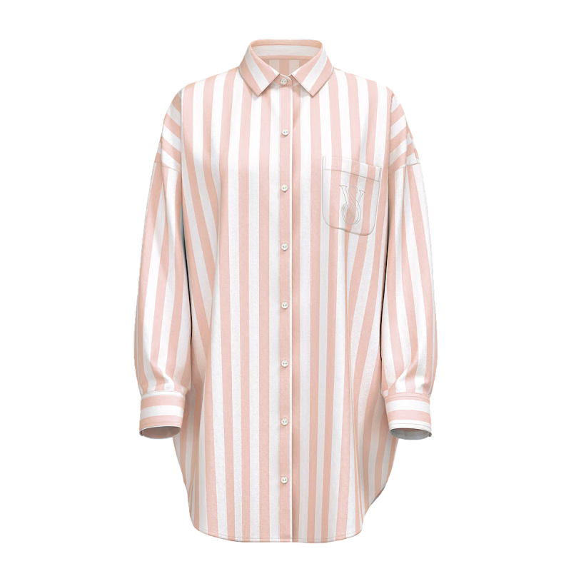 Нічна сорочка Modal-Cotton Sleepshirt Toasted Stripes