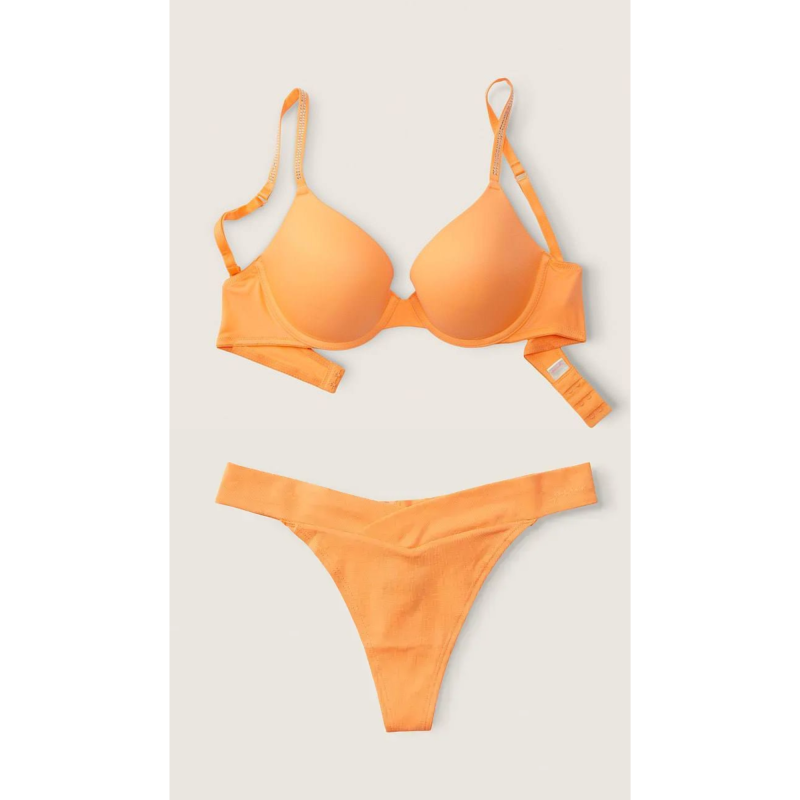 Комплект білизни PINK Wear Everywhere Push-Up Bra & Panty Orange