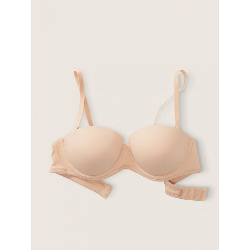 Бюстгальтер PINK Wear Everywhere Strapless Push-Up Bra Beige