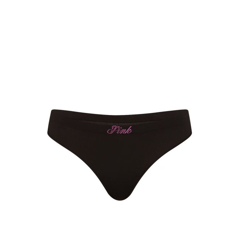 Трусики Seamless Thong Panty Black Logo Wb