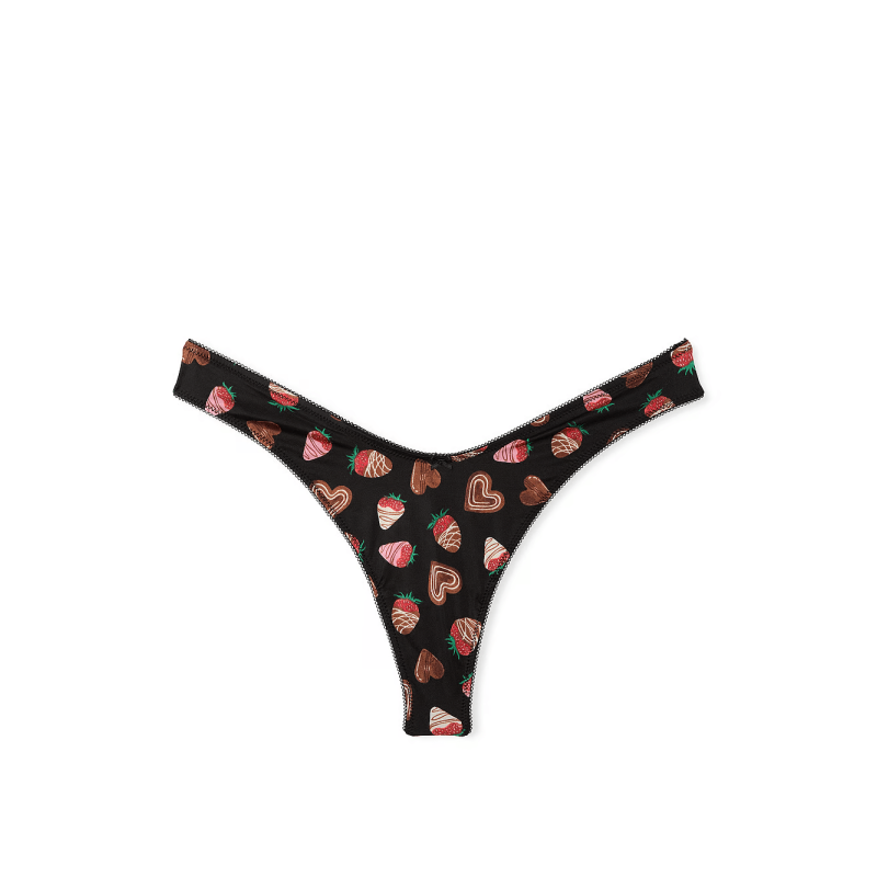 Трусики Very Sexy Smooth Micro High-Leg Thong Panty Black Chocolates