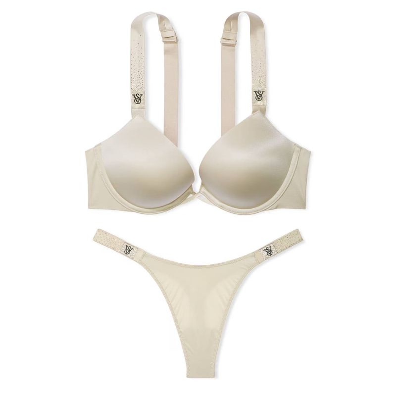 Комплект Very Sexy Bombshell Add-2-Cups Scattered Shine Strap Push-Up Bra Classic Sandstone