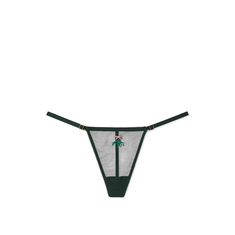 Трусики Very Sexy Rose Lace Adjustable V-String Panty Greenn