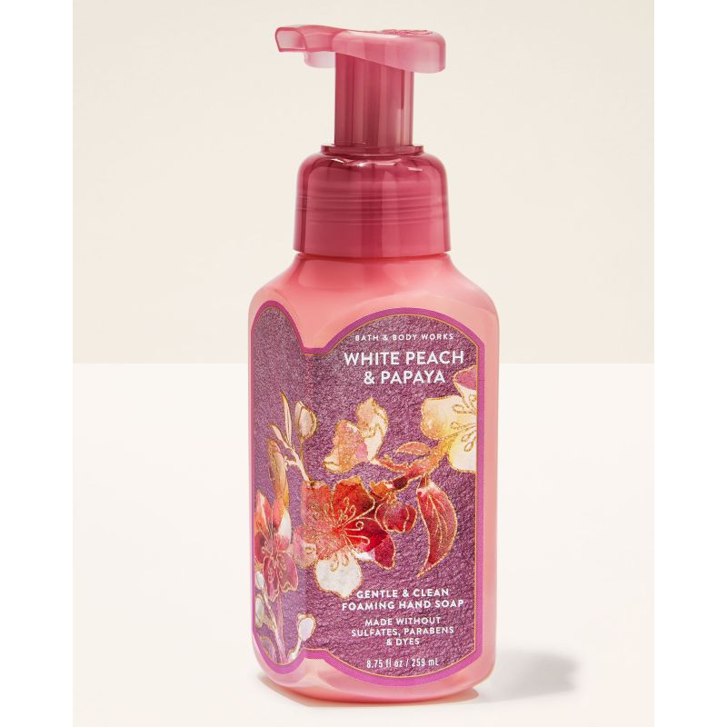 Парфумоване мило-пінка White Peach & Papaya Foaming Hand Soap