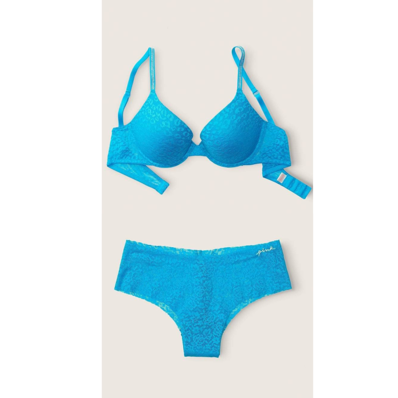 Комплект білизни Pink Wear Everywhere Wireless Push-Up Blue