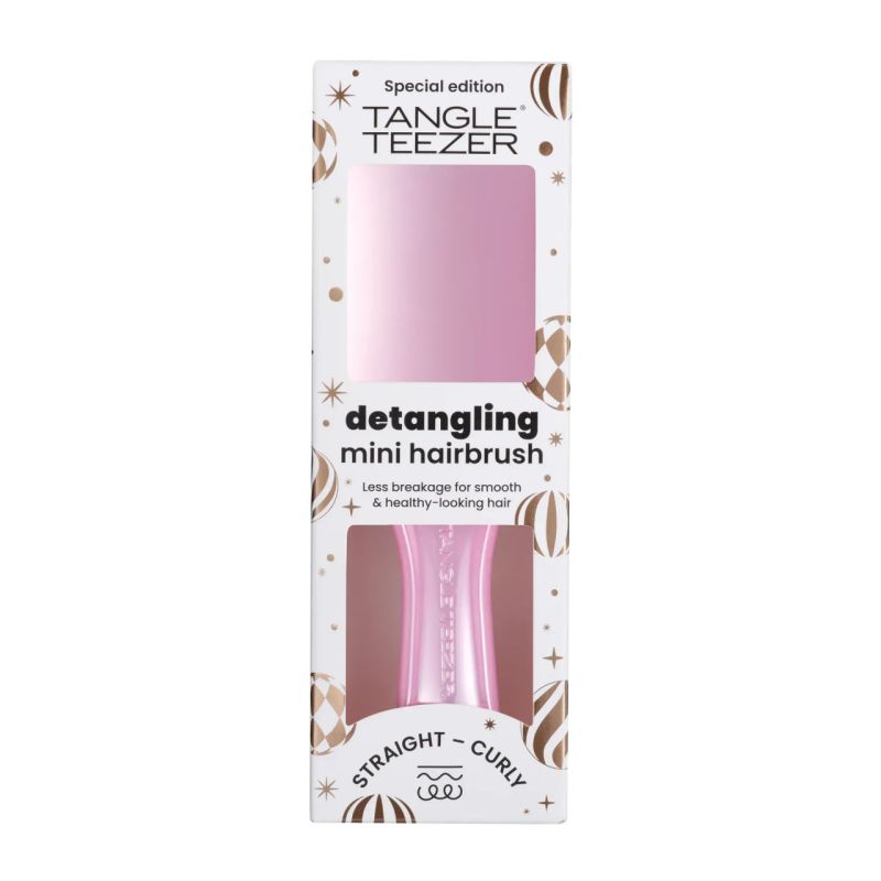 Щітка для волосся The Ultimate Detangler Chrome Mini Satin Pink Tangle Teezer