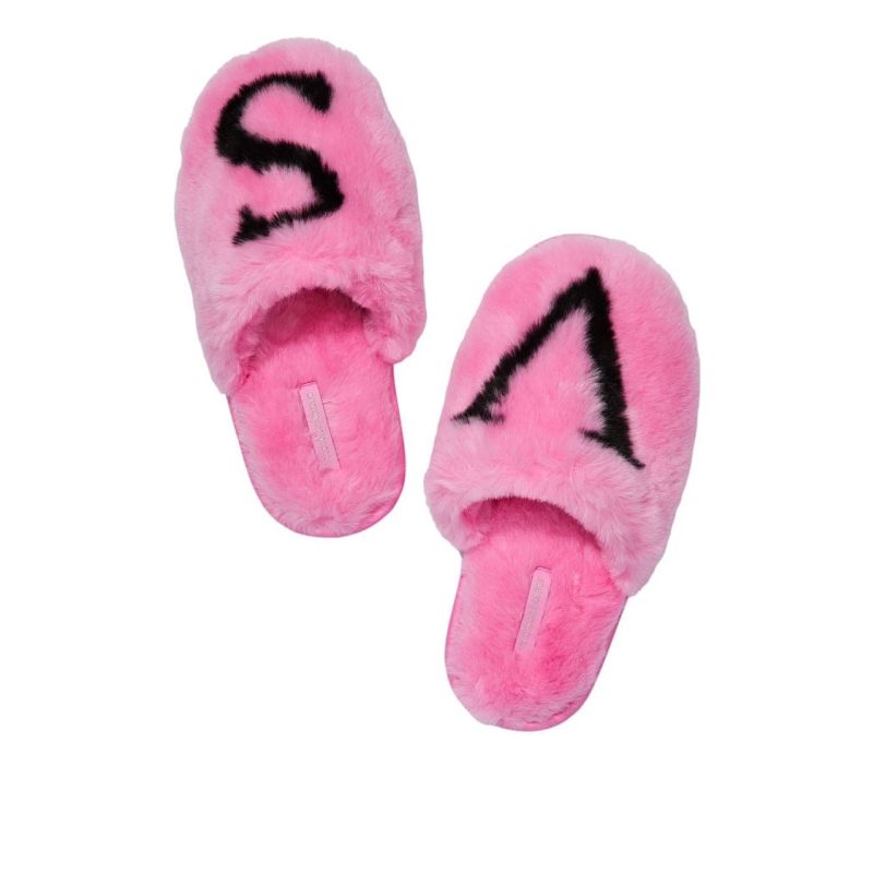 Домашні тапочки Closed Toe Faux Fur Slipper Bright Hibiscus