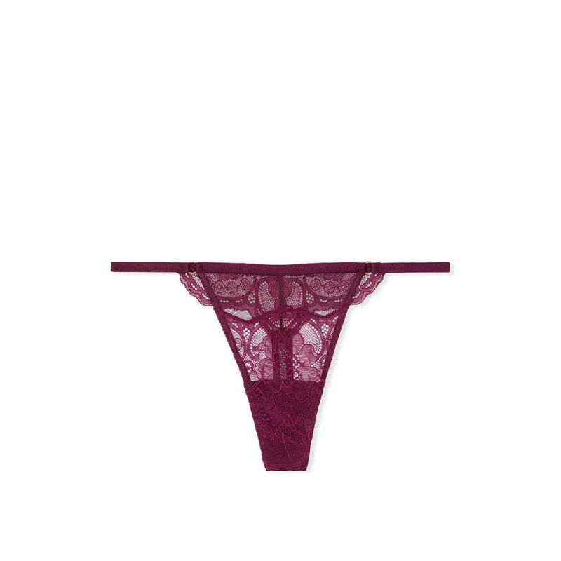 Трусики Lace Trim Thong Panty Kir