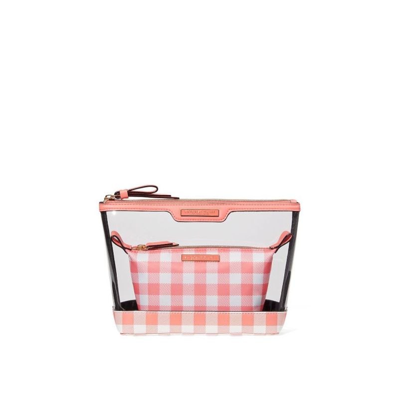 Косметичка Beauty Bag Duo Coral Gingham