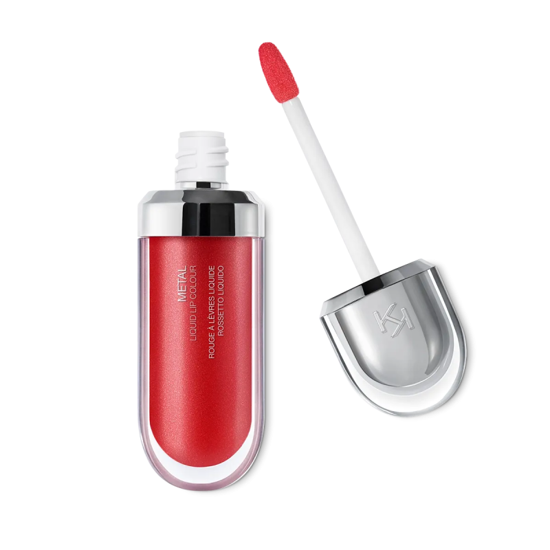 Помада рідка з перламутровим покриттям Metal від Kiko Milano в асортименті
