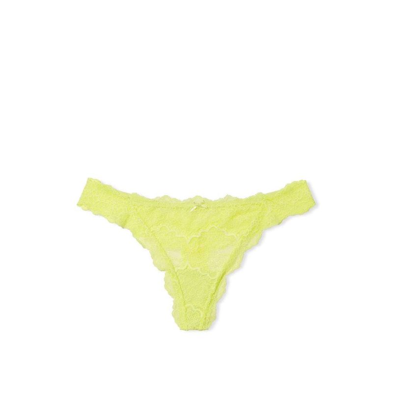 Трусики Lace Thong Panty Lime Citron