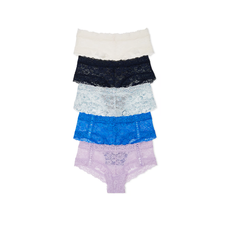 Набір жіночих трусиків 5-Pack Lace Cheeky Panties Mix