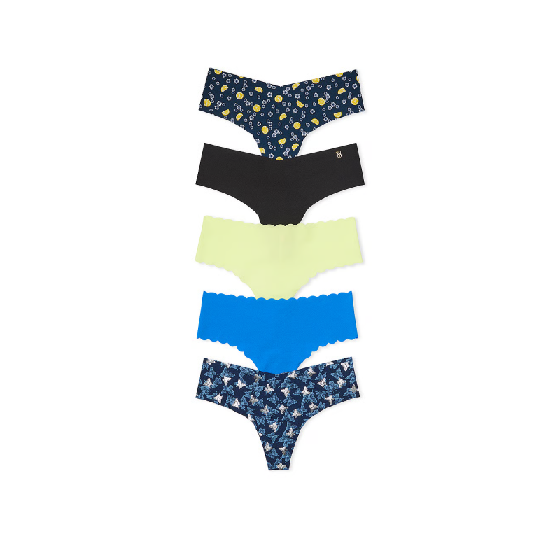 Набір жіночих трусиків 5-Pack No-Show Thong Panties Mix