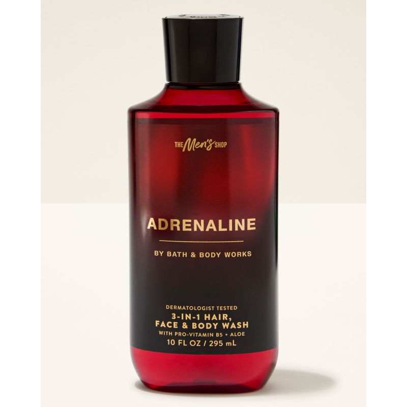 Парфумований гель для душу Adrenaline 3 in 1 Hair, Face & Body