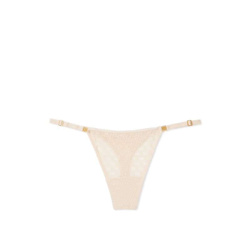 Трусики Icon by Lace Thong Panty Marzipan