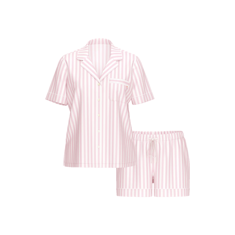 Піжама Modal Short Pajama Set Print Pink Stripe
