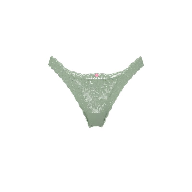 Трусики Dream Angels Lace Brazilian Panty Lace Sweet Spearmint
