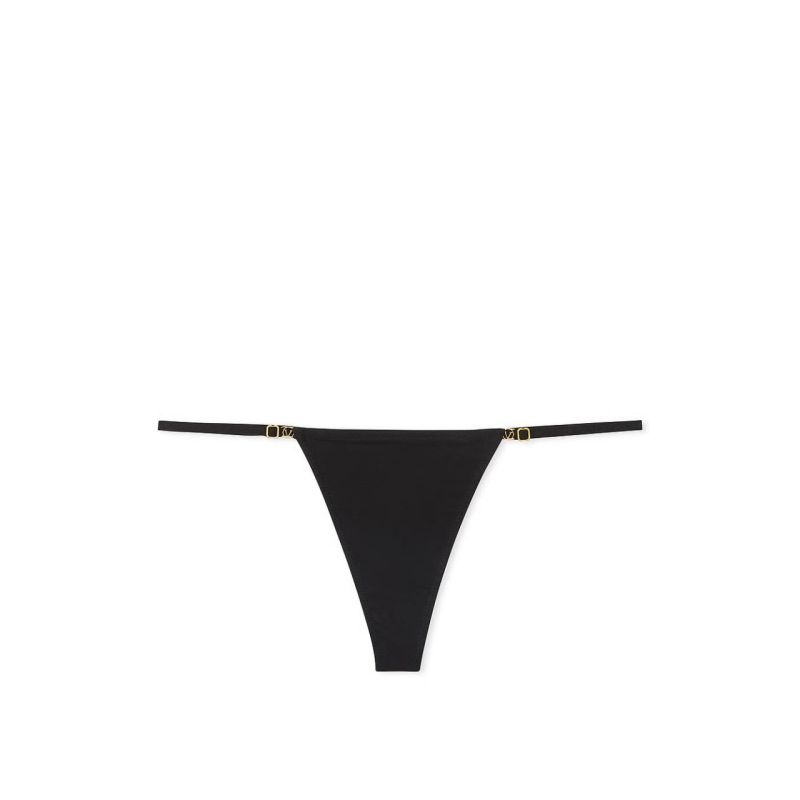 Трусики Adjustable String Thong Panty Black