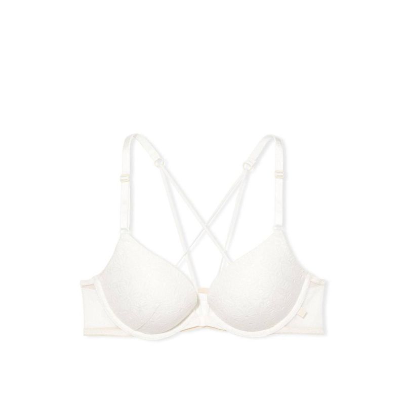 Бюстгальтер Lace Front Push Up Bra Coconut White