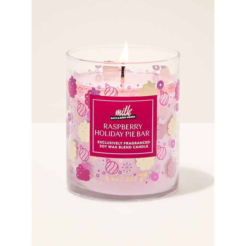 Ароматизована свічка Raspberry Holiday Pie Bar 1-Wick Candle