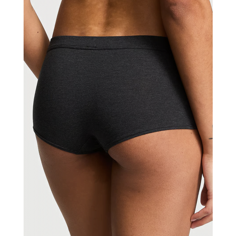 Трусики Logo Cotton Boyshort Panty Heather Black VS