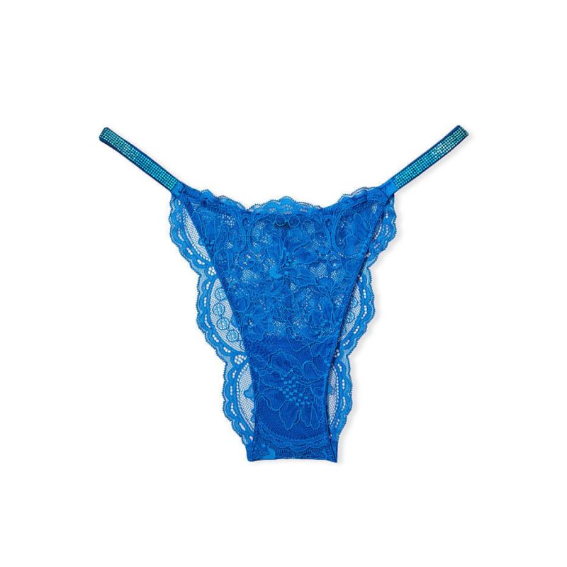 Трусики Very Sexy Shine Strap Brazilian Panty Blue