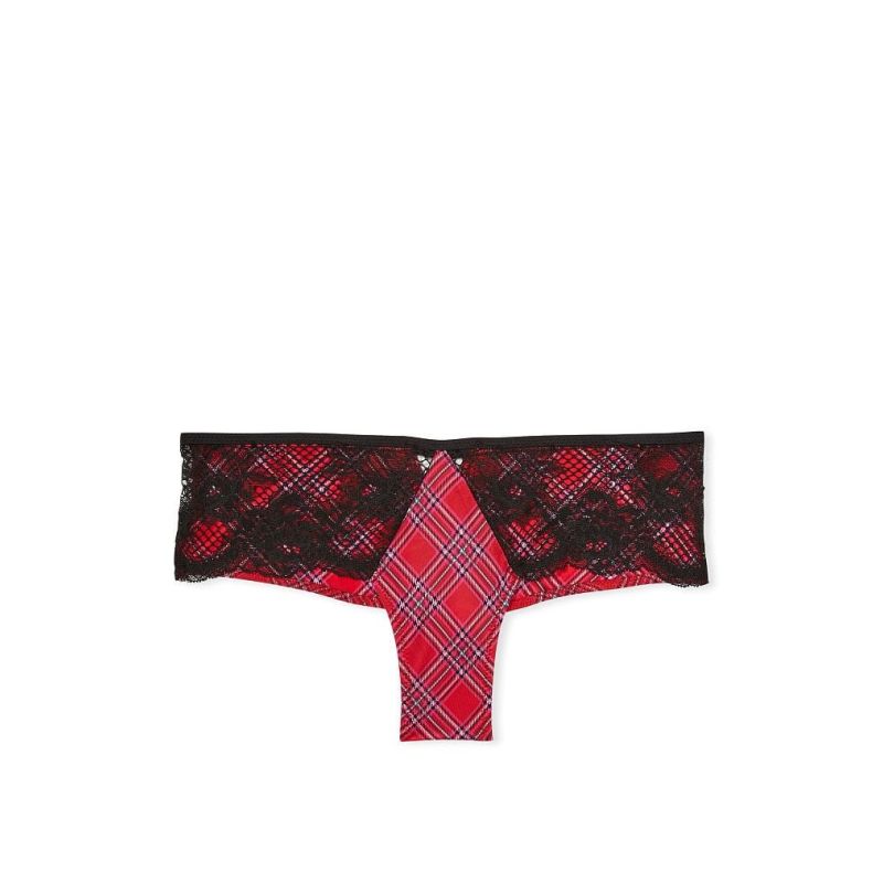 Трусики Fishnet Floral Cheeky Panty Lacy Plaid