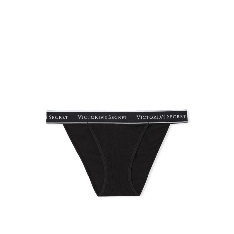 Трусики Logo Cotton Tanga Panty Black