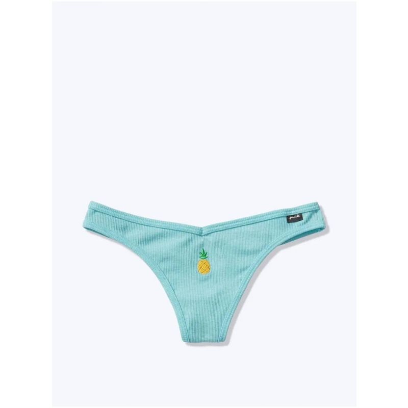 Трусики Cotton Thong Panty PINK Pineapple