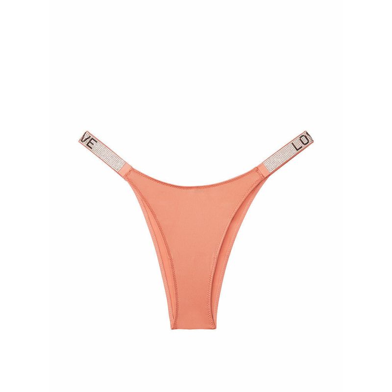 Трусики Very Sexy Shine Strap Brazilian Panty Peach