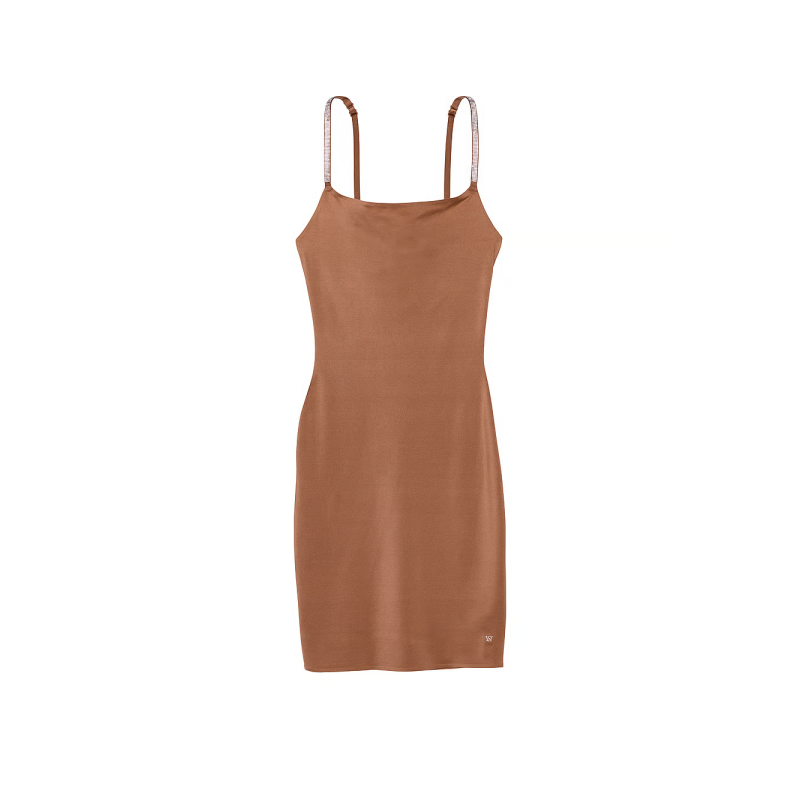 Нічна сорочка Shine Strap Smoothing Slip Dress Caramel