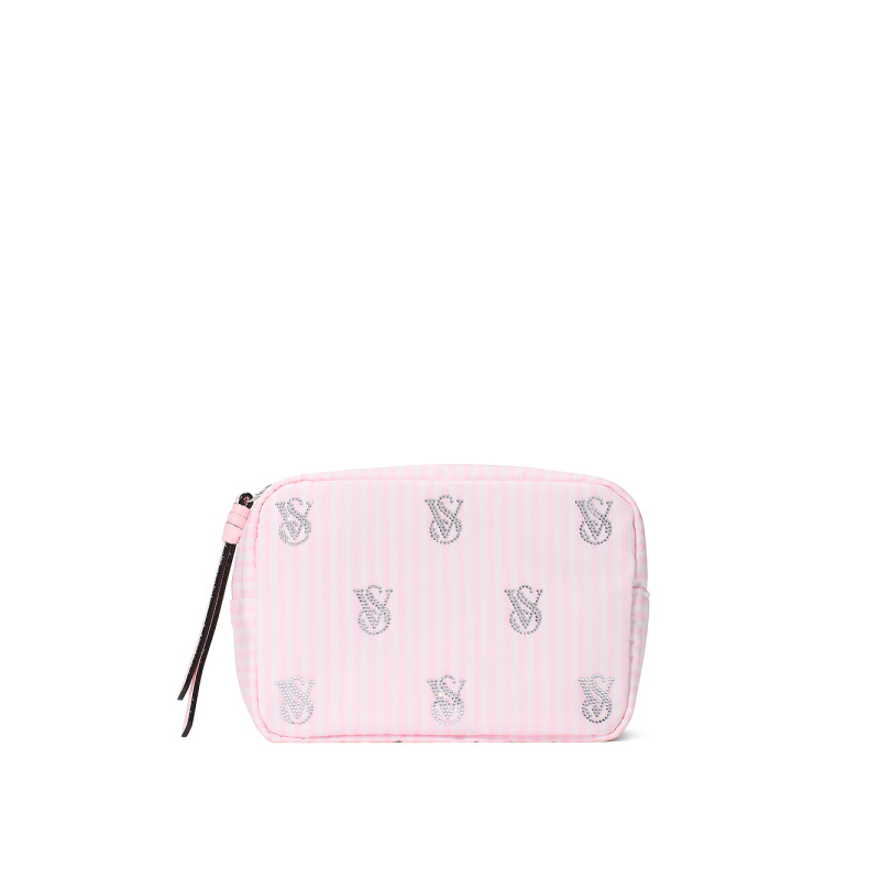 Косметичка Shine Logo Travel Makeup Bag Heritage Stripe Diamante VS