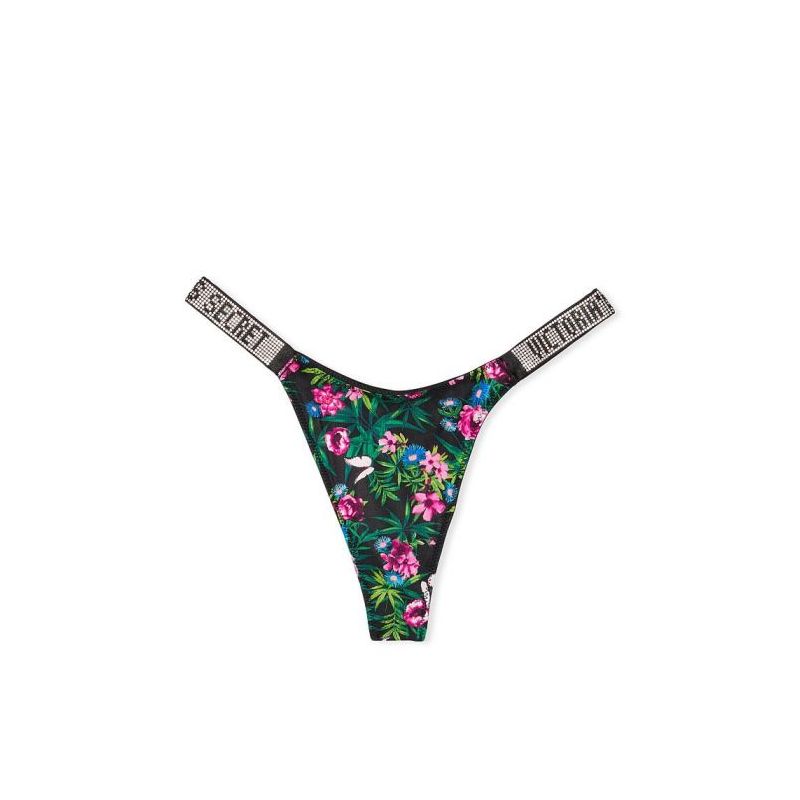 Трусики Very Sexy Shine Strap Thong Panty Floral Moonligt