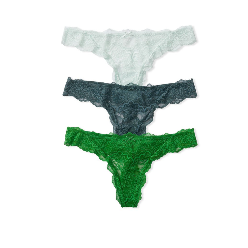 Трусики Dream Angel 3-Pack Lace Thong Panties