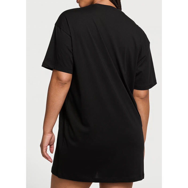 Нічна сорочка Oversize Cotton Sleep Tee Black VS