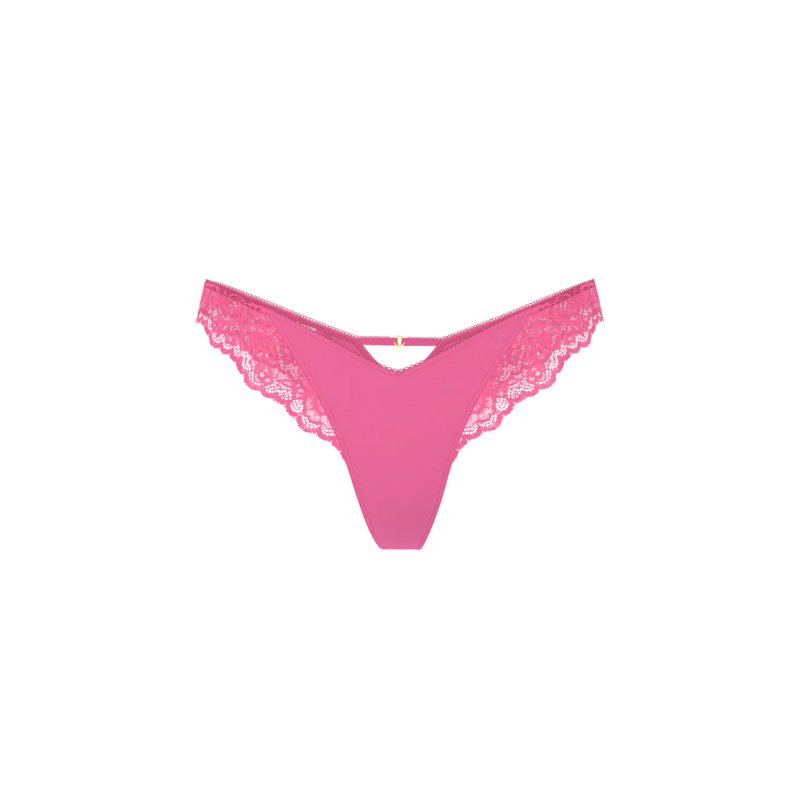 Трусики Rose Lace-Trim High-Leg Thong Panty Rose Garden